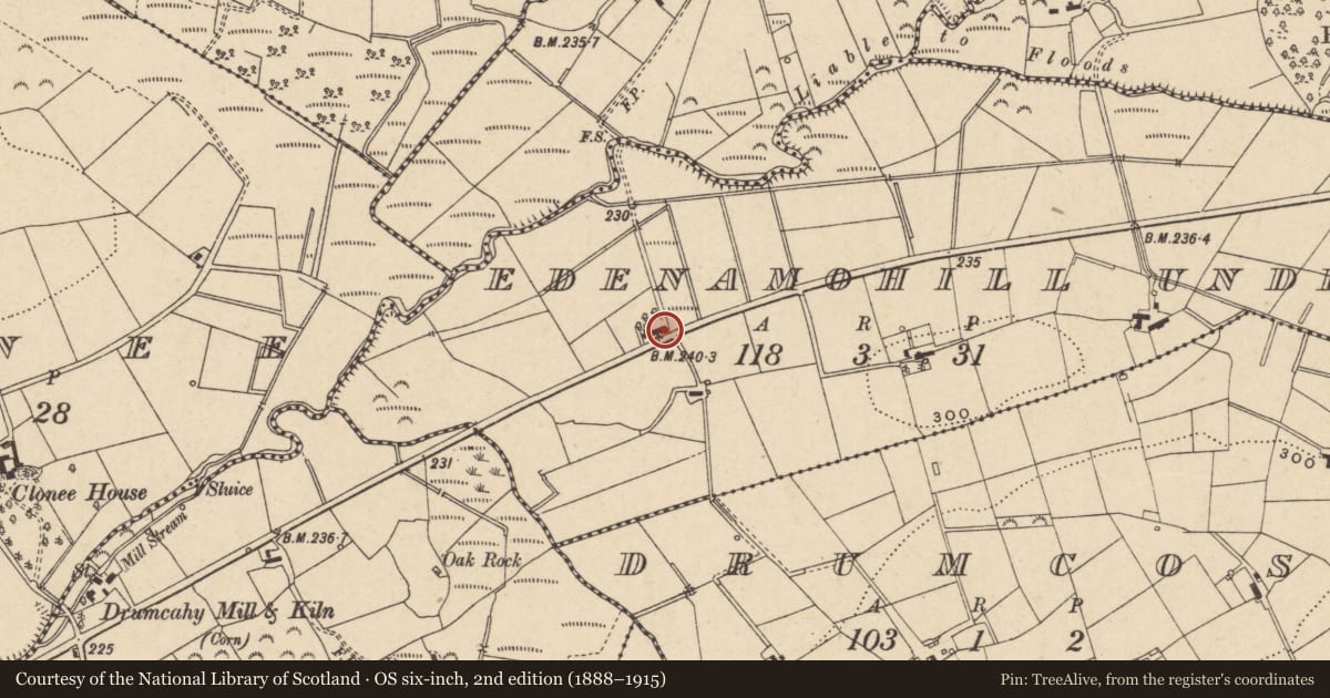 Ordnance Survey six-inch map, 2nd edition (1888–1915) covering the location of Telephone Kiosk, with a pin at the register's coordinates