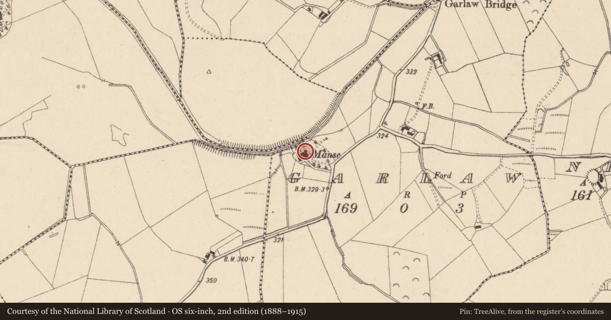 Ordnance Survey six-inch map, 2nd edition (1888–1915) covering the location of 122 Screeby Road, Mid Ulster, with a pin at the register's coordinates