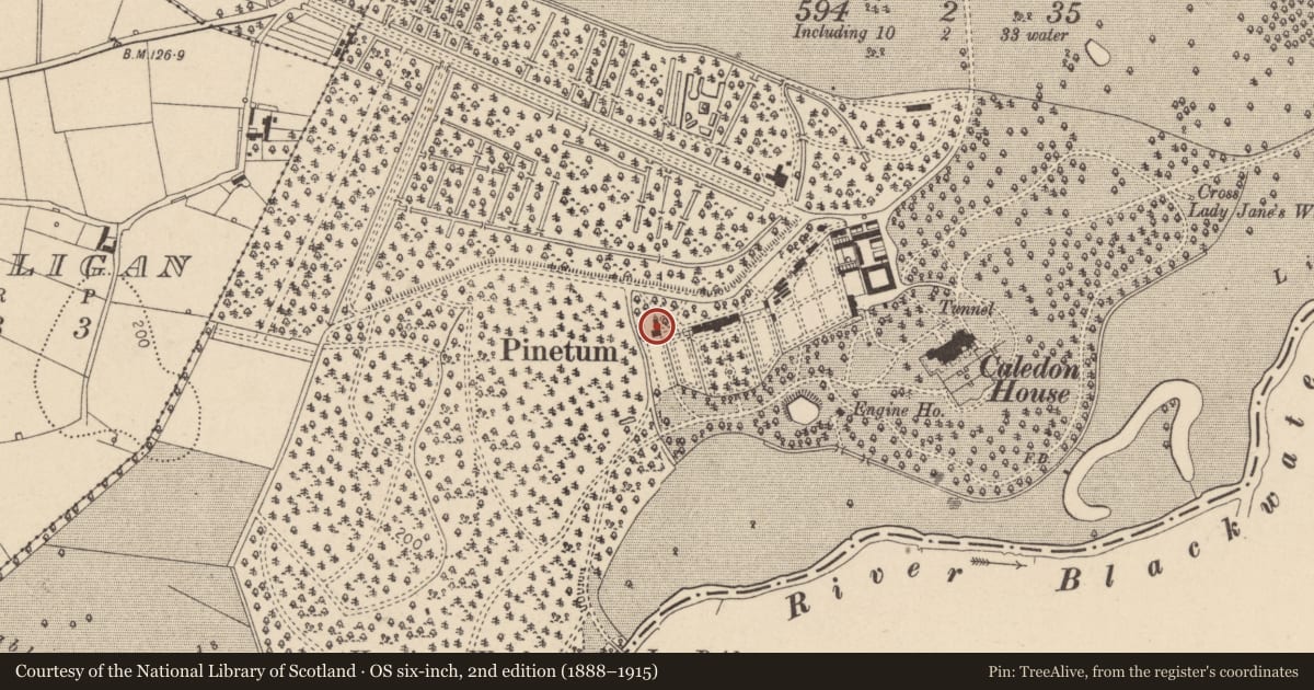 Ordnance Survey six-inch map, 2nd edition (1888–1915) covering the location of Gardener'S House, Mid Ulster, with a pin at the register's coordinates