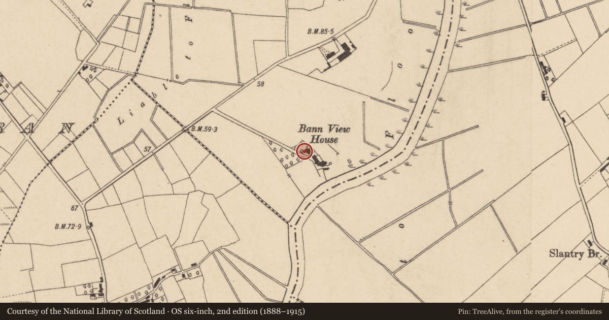 Ordnance Survey six-inch map, 2nd edition (1888–1915) covering the location of The Pottery, Armagh City, Banbridge and Craigavon, with a pin at the register's coordinates