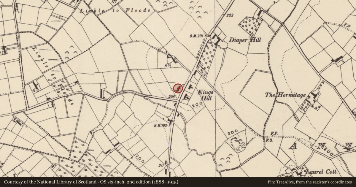 Ordnance Survey six-inch map, 2nd edition (1888–1915) covering the location of 150 Clare Road, Armagh City, Banbridge and Craigavon, with a pin at the register's coordinates