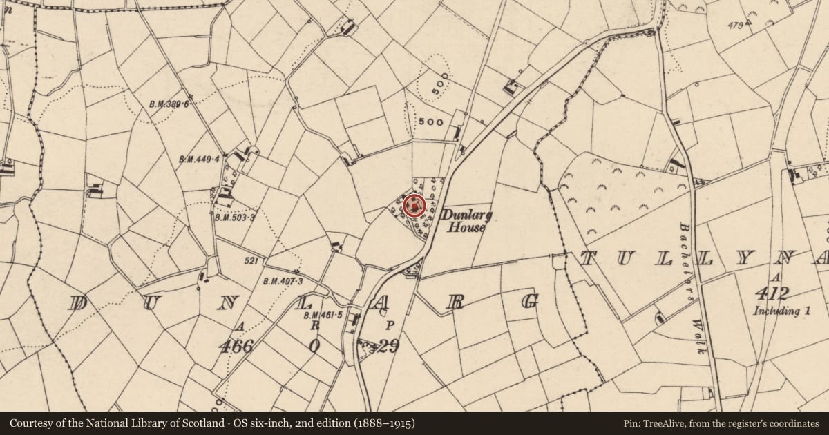Ordnance Survey six-inch map, 2nd edition (1888–1915) covering the location of Gates/Screens/Lodges, Armagh City, Banbridge and Craigavon, with a pin at the register's coordinates
