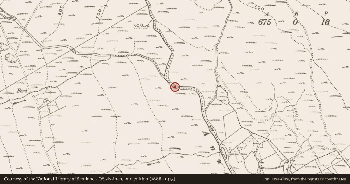 Ordnance Survey six-inch map, 2nd edition (1888–1915) covering the location of Intercepting Weir and Tunnel, Moneydorragh More Upper, Newry, Mourne and Down, with a pin at the register's coordinates