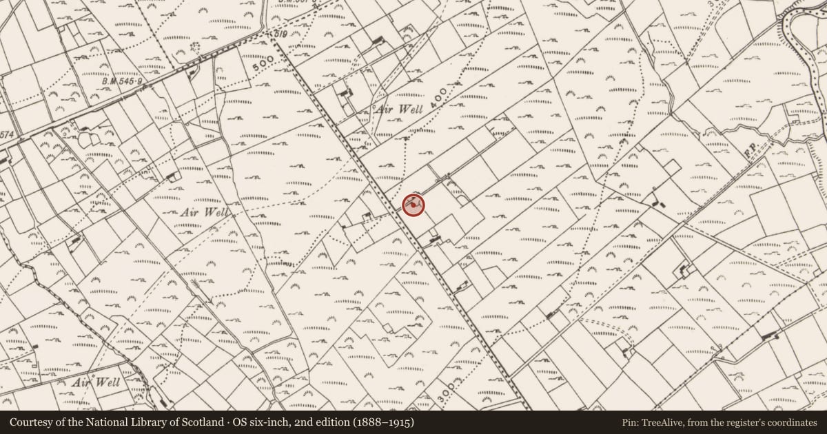 Ordnance Survey six-inch map, 2nd edition (1888–1915) covering the location of 69 Oldtown Rd, Moneydorragh More Upper, Newry, Mourne and Down, with a pin at the register's coordinates