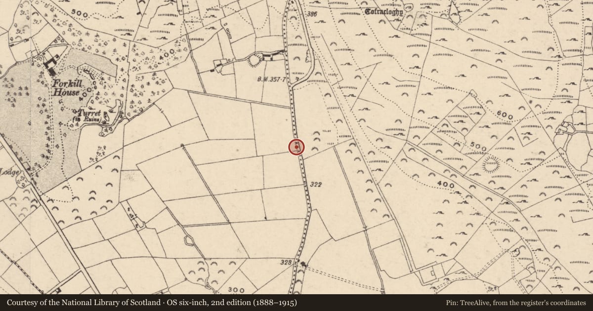 Ordnance Survey six-inch map, 2nd edition (1888–1915) covering the location of Water pump, Carrickbroad, Newry, Mourne and Down, with a pin at the register's coordinates