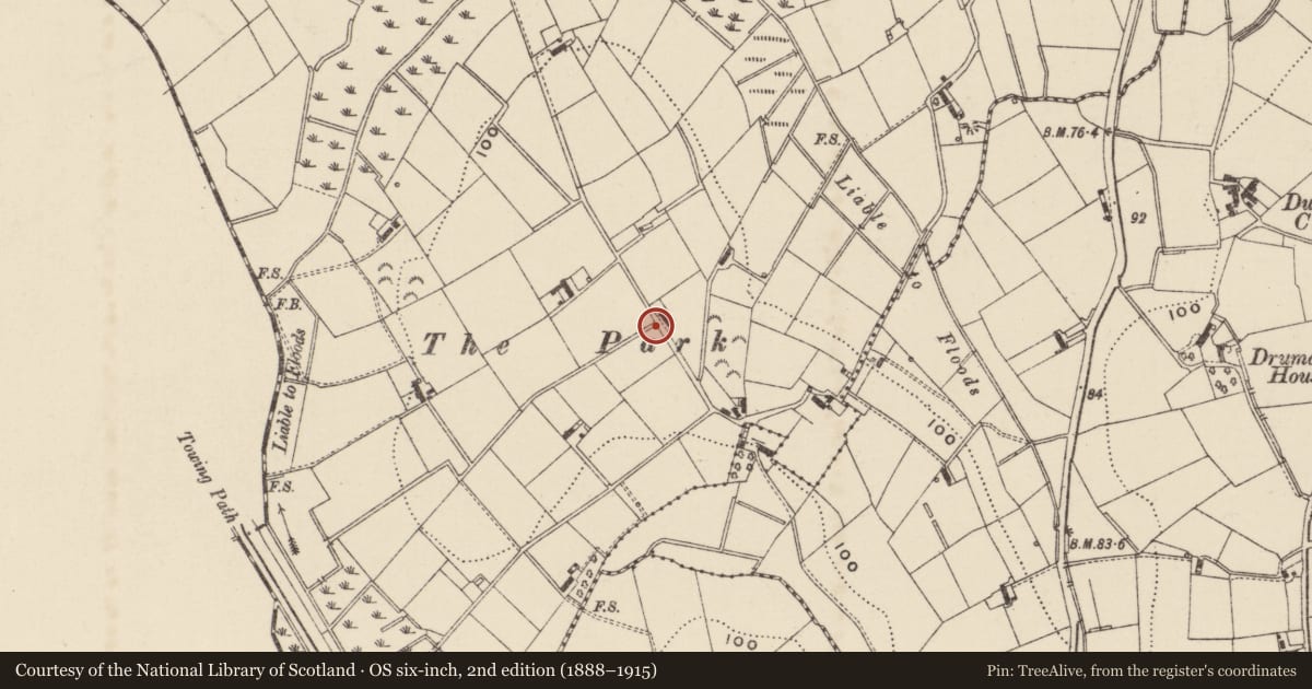 Ordnance Survey six-inch map, 2nd edition (1888–1915) covering the location of Pump, Loughans, Armagh City, Banbridge and Craigavon, with a pin at the register's coordinates