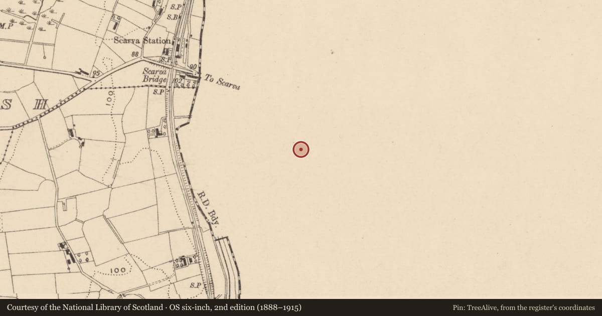 Ordnance Survey six-inch map, 2nd edition (1888–1915) covering the location of Presbyterian Church Hall, Armagh City, Banbridge and Craigavon, with a pin at the register's coordinates