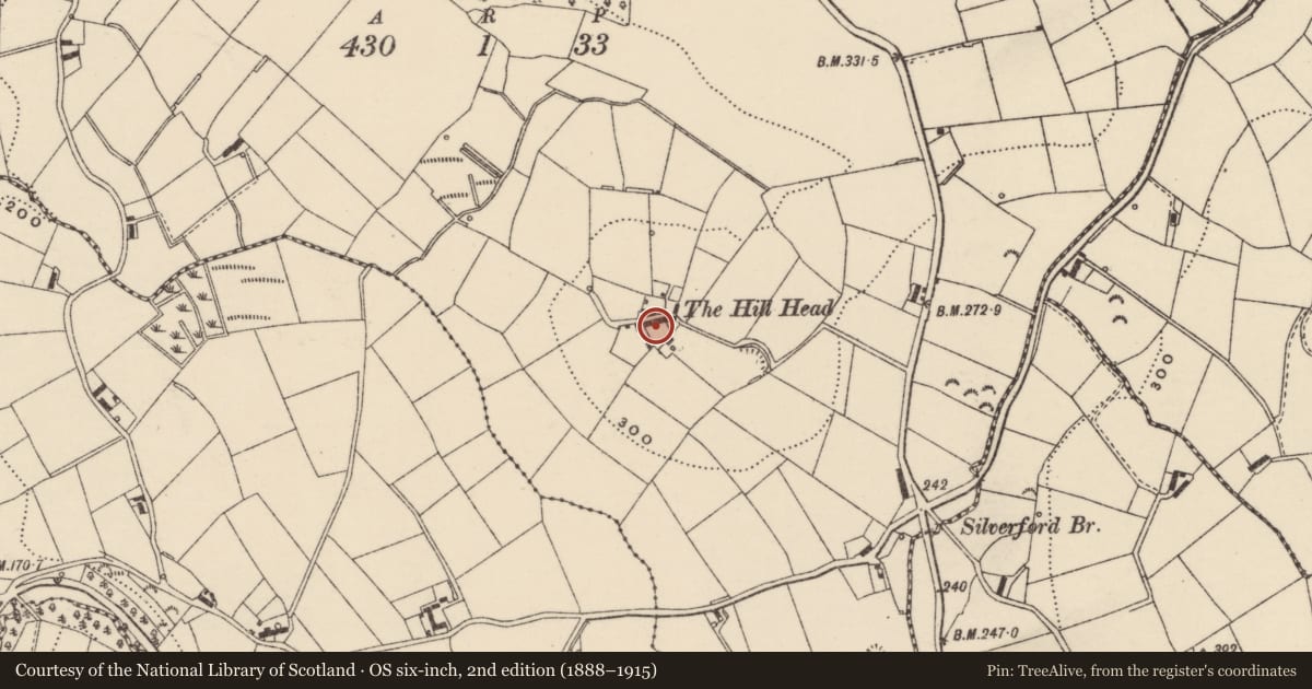 Ordnance Survey six-inch map, 2nd edition (1888–1915) covering the location of 69 Lisnagade Road, Ballyvarley, Armagh City, Banbridge and Craigavon, with a pin at the register's coordinates
