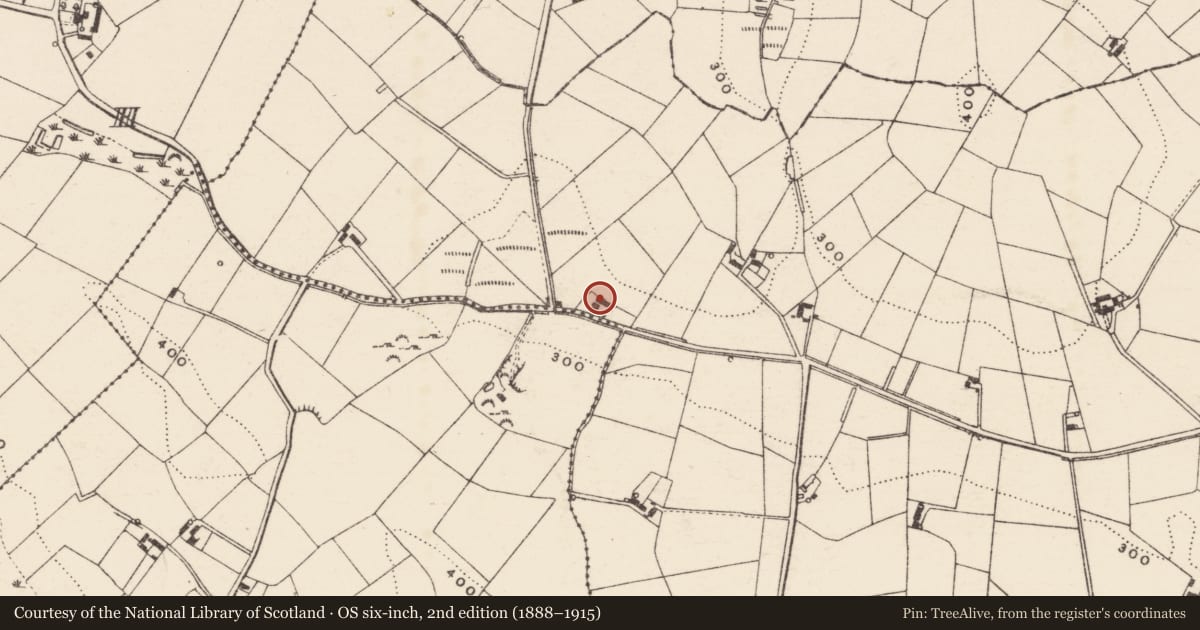 Ordnance Survey six-inch map, 2nd edition (1888–1915) covering the location of 58 Circular Road, Armagh City, Banbridge and Craigavon, with a pin at the register's coordinates