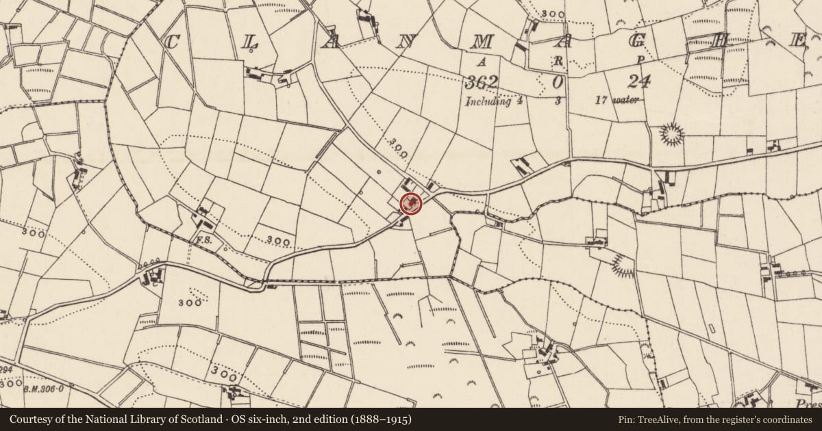 Ordnance Survey six-inch map, 2nd edition (1888–1915) covering the location of Mourne View, Newry, Mourne and Down, with a pin at the register's coordinates