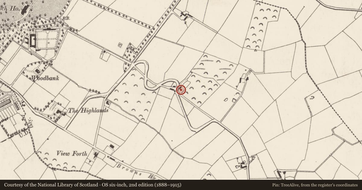 Ordnance Survey six-inch map, 2nd edition (1888–1915) covering the location of HOUSE, Ards and North Down, with a pin at the register's coordinates