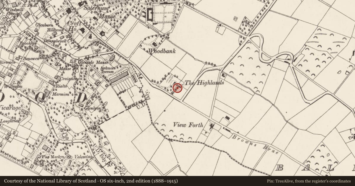 Ordnance Survey six-inch map, 2nd edition (1888–1915) covering the location of The Holywood Rudolf Steiner School, Ballymenagh, Ards and North Down, with a pin at the register's coordinates