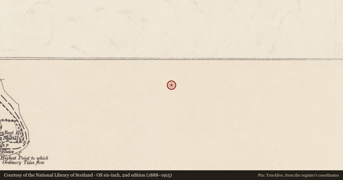 Ordnance Survey six-inch map, 2nd edition (1888–1915) covering the location of 513-529 Ormeau Road And 2 Carolan Road, Belfast, with a pin at the register's coordinates