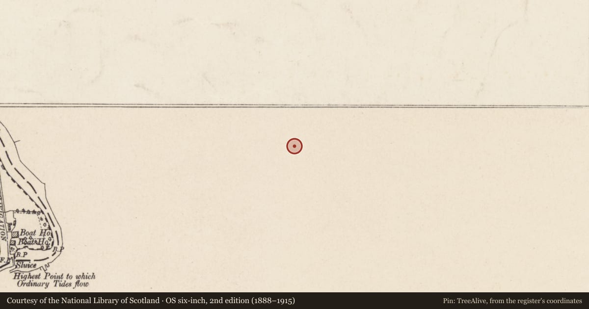 Ordnance Survey six-inch map, 2nd edition (1888–1915) covering the location of 14 Carolan Road, Ballynafoy, with a pin at the register's coordinates