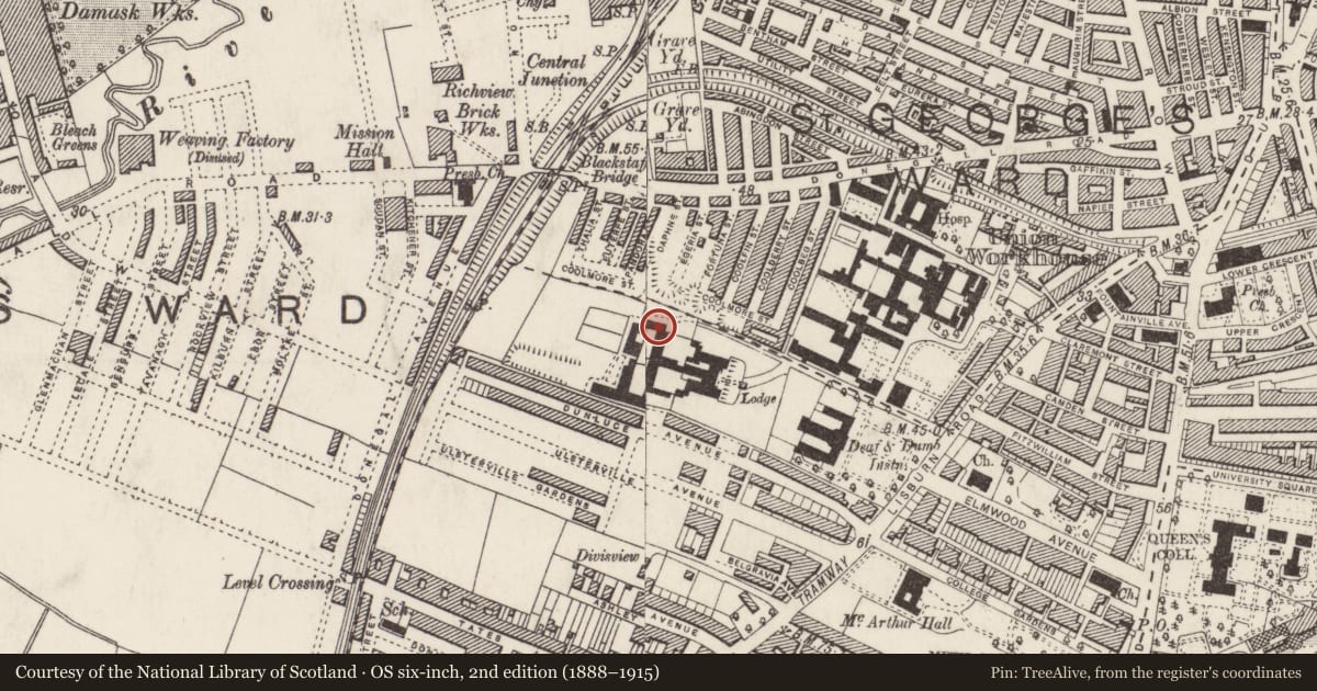 Ordnance Survey six-inch map, 2nd edition (1888–1915) covering the location of Wakehurst House, with a pin at the register's coordinates