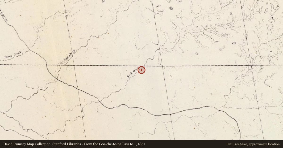 From the Coo-che-to-pa Pass to Wahsatch Mountains, 1861, covering the location of Jicarilla Apache Reservation Centennial Highway (2), with a pin at the marker's coordinates